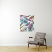 Peacock Feather Wandkleed (In situ)