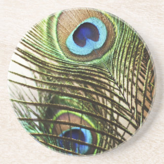 Peacock Feather Zandsteen Onderzetter