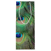 Peacock Feathers 3 Wijn Cadeautas (Achterkant)