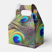 Peacock Feathers 5 Bedankdoosjes (Voorkant Zijde)