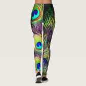 Peacock Feathers 5 Leggings (Achterkant)