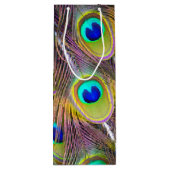 Peacock Feathers 5 Wijn Cadeautas (Achterkant)