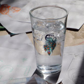 Peacock Feathers Art Glas