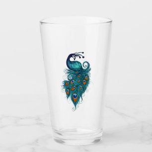 Peacock Feathers Art Glas