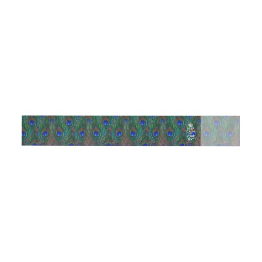 Peacock Feathers BEWAREN CALM EN Uw Creatieve teks (Individueel)