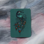 Peacock Feathers Blauwgroen Peacocks Notitiekaartje