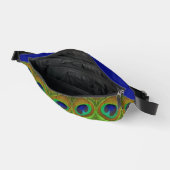 Peacock Feathers Blue Green Fanny Pack (Ouvrir)