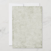 Peacock Feathers Bridal Shower Invitations Kaart (Achterkant)