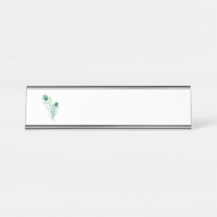 Peacock Feathers Bureau Naambordje