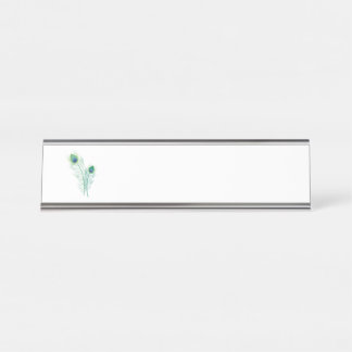 Peacock Feathers Bureau Naambordje