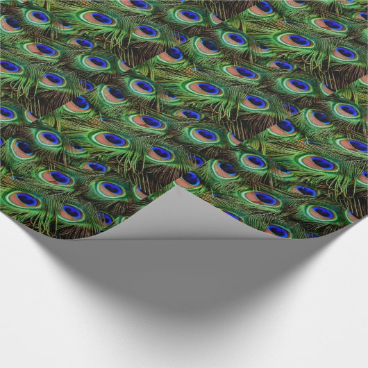 Peacock Feathers Cadeaupapier (Hoek)
