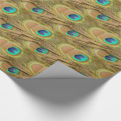 Peacock Feathers Cadeaupapier (Hoek)