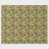 Peacock Feathers Cadeaupapier (Vlak)