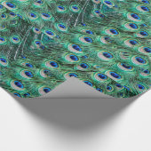 Peacock Feathers Cadeaupapier (Hoek)