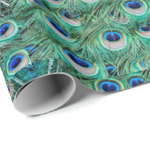 Peacock Feathers Cadeaupapier (Rol Hoek)