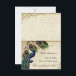 Peacock & Feathers Cartes Formelles do-it-yourself<br><div class="desc">REMARQUE : IL FAUT do-it-yourself COMPÉTENCES POUR CE PROJET. Ils sont mis en place pour que vous personnalisiez un à la fois et les placer dans votre panier. Quand vous les recevrez, ils seront à plat. Zazzle n'a pas de carte pliée de cette taille, vous devrez donc les marquer et...</div>