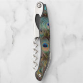 Peacock Feathers Corkschroef Kurkentrekker (Voorkant)