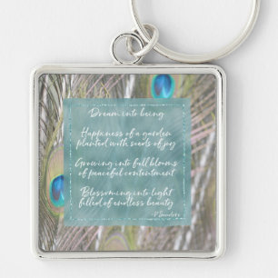  Peacock Feathers Dream Poem    Sleutelhanger