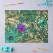 Peacock Feathers en Butterfly Decoupage Tissuepapier (Craft)