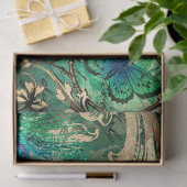 Peacock Feathers en Butterfly Decoupage Tissuepapier (Geschenk)