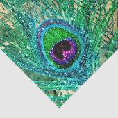 Peacock Feathers en Butterfly Decoupage Tissuepapier (Detail)