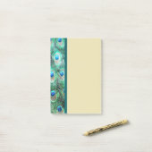Peacock Feathers Exotic Wild Waterverf Pattern Post-it® Notes (Op bureau)
