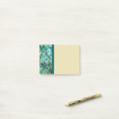 Peacock Feathers Exotic Wild Waterverf Pattern Post-it® Notes (Op bureau)