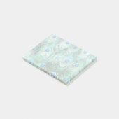 Peacock Feathers Exotic Wild Waterverf Pattern Post-it® Notes (Schuin)