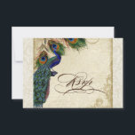 Peacock & Feathers Formal RSVP Response Cream<br><div class="desc">SÉLECTION DU PAPIER : Ceci est montré sur "papier de base", un autre grand choix serait "glace métallique" qui est une surface blanche et brillante perle. Il serait également magnifique sur le lin "Champagne Metallic", feutre ou l'un des autres choix. PALETTE DE COULEUR : crème, bronze, crème bleu royal, vert...</div>