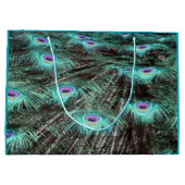  Peacock Feathers Foto Large Cadeautasje (Achterkant)