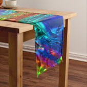 Peacock Feathers Glass Art 1 Medium Tafelloper (Voorbeeld)