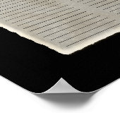 Peacock Feathers Guest Book Signer Poster (Coin)