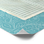 Peacock Feathers Guest Book Signing Poster (Hoek)