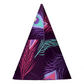 Peacock Feathers: Handgetekende . Feesthoedjes (Achterkant)