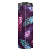 Peacock Feathers: Handgetekende . Thermosbeker (Achterkant)