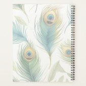 Peacock Feathers Hardcover Spiraal Planner (Achterkant)