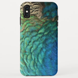 Peacock Feathers I Colorful Abstract Natuur Design iPhone XS Max Hoesje
