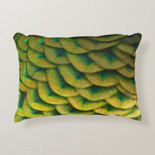 Peacock Feathers II Colorful Natuur Accent Kussen
