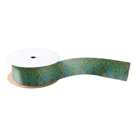 Peacock Feathers in heldere kleuren Lint (Spoel)