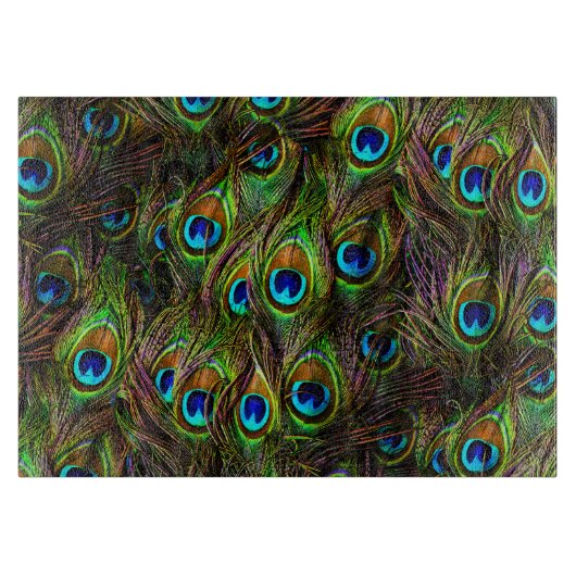 Peacock Feathers Invasion Snijplank (Voorkant)