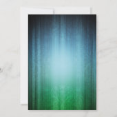 Peacock Feathers Invitation à la douche nuptiale (Dos)