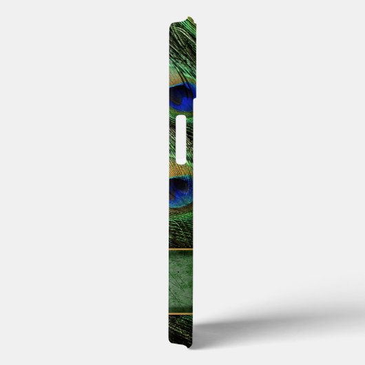 Peacock Feathers iPhone 6 Coque Monogramme (Verso / Droite)