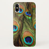 Peacock Feathers iPhone X Hoesje