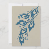 Peacock Feathers Kaart (Achterkant)