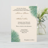 Peacock Feathers Kaart (Staand voorkant)