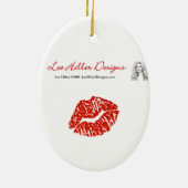 Peacock Feathers Kaleidoscope Print Keramisch Ornament (Achterkant)