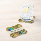 Peacock Feathers Kartonnen Onderzetters (Insitu)