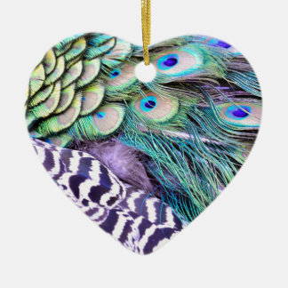 Peacock Feathers Keramisch Ornament