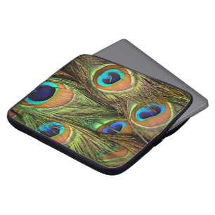 Peacock Feathers-laptophoes Laptop Sleeve