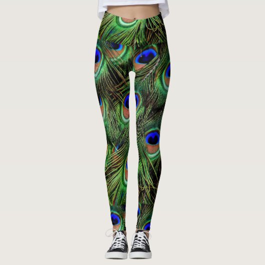 Peacock Feathers Leggings (Voorkant)